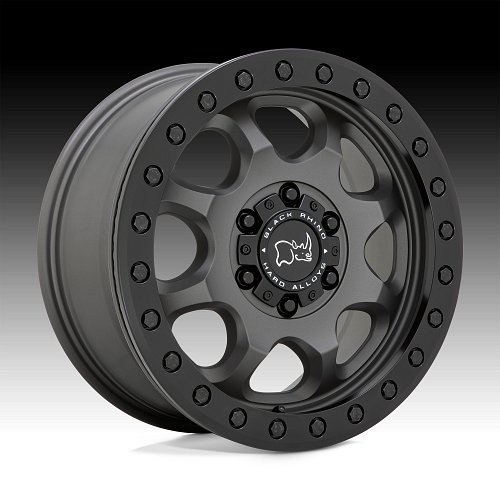 Black Rhino Venture Beadlock Matte Gunmetal Custom Truck Wheels 1